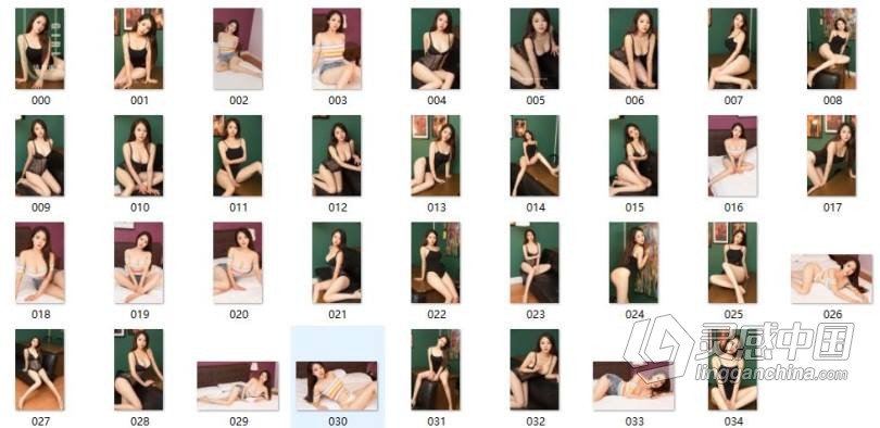 295套上万张摄影修图国内美女模特人像私房性感写真摄影JPG参考练习素材  灵感中国社区 www.lingganchina.com