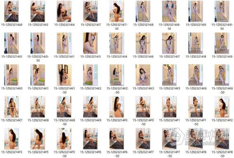 295套上万张摄影修图国内美女模特人像私房性感写真摄影JPG参考练习素材  灵感中国网 www.lingganchina.com
