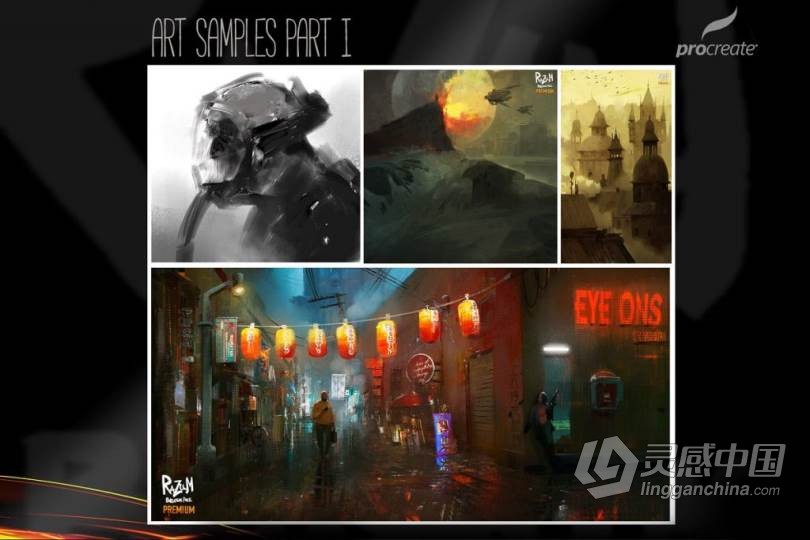 RAZUM INC 65支最新Procreate笔刷套装 支持Procreate 5  灵感中国网 www.lingganchina.com