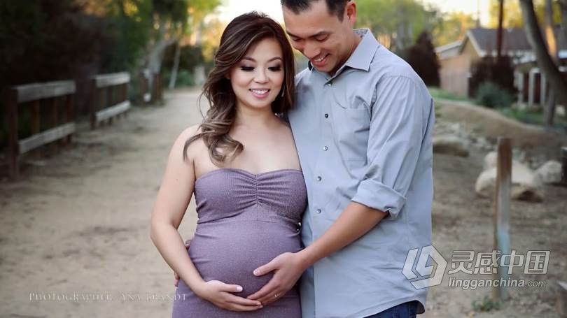 摄影教程 魅力慈爱孕妇照写真摄影及后期调色修饰处理技巧视频教程  灵感中国网 www.lingganchina.com