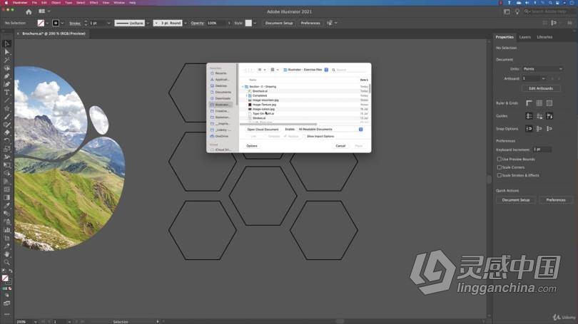 AI教程 Illustrator CC2021基本图形设计培训视频教程  灵感中国社区 www.lingganchina.com