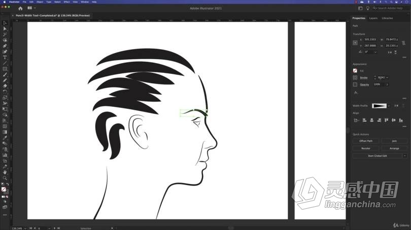 AI教程 Illustrator CC2021基本图形设计培训视频教程  灵感中国社区 www.lingganchina.com