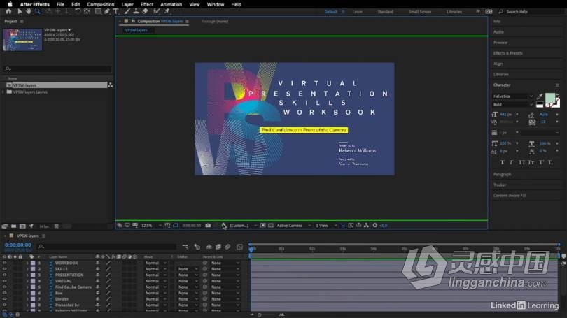 AE教程 Adobe Creative Cloud创意云用户快速入门AE技术训练视频教程  灵感中国网 www.lingganchina.com