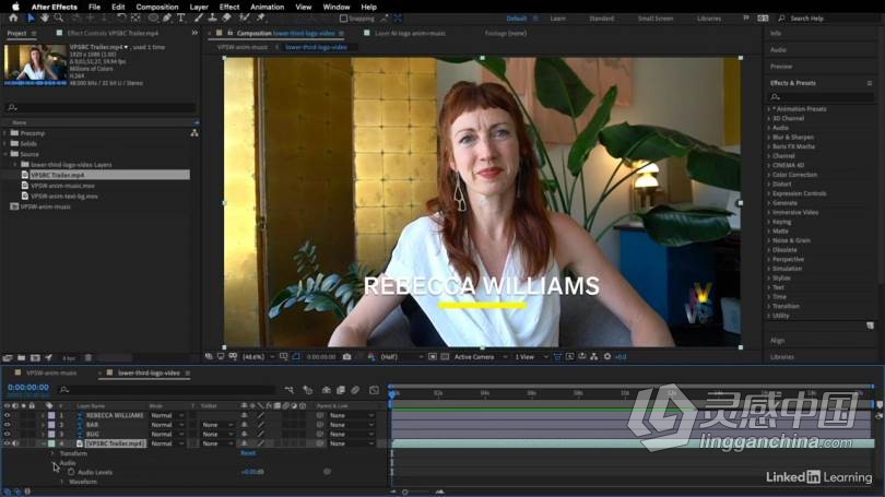 AE教程 Adobe Creative Cloud创意云用户快速入门AE技术训练视频教程  灵感中国网 www.lingganchina.com