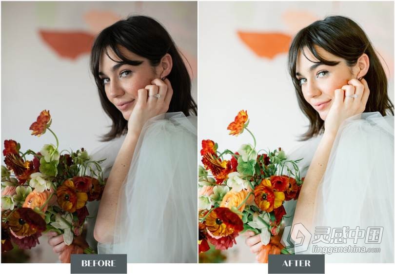 LR预设 科迪和奥斯汀婚礼人像清新通透胶片风格LR预设 Goodlight Presets pack3 Color  灵感中国网 www.lingganchina.com