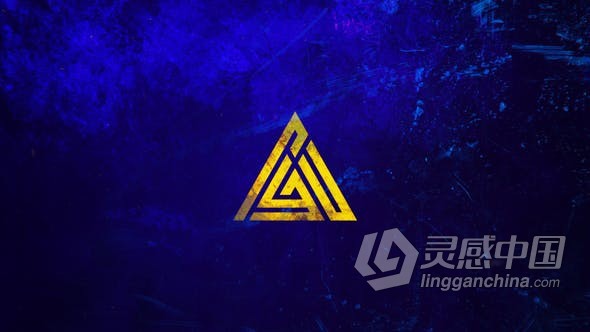 AE模板 背景破碎混凝土裂纹损坏污垢胶卷扫描故障LOGO动画片头 AE工程 AE文件  灵感中国网 www.lingganchina.com
