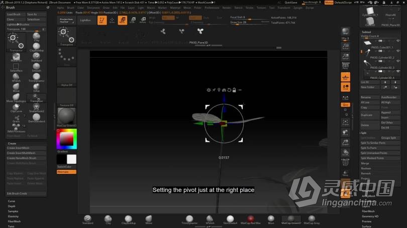 ZBrush教程 Zbrush概念艺术环境从3D构建到2D绘制视频教程  灵感中国网 www.lingganchina.com