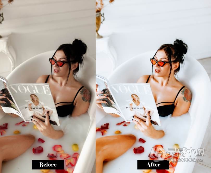 LR预设 清新干净通透人像Lightroom预设+手机APP预设 ArtaPresets Pure White Lightroom  灵感中国网 www.lingganchina.com