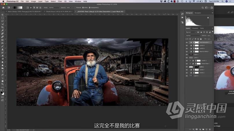 摄影大师Joel Grimes道奇卡车HDR全景人像摄影及后期合成修饰中文字幕视频教程  灵感中国网 www.lingganchina.com