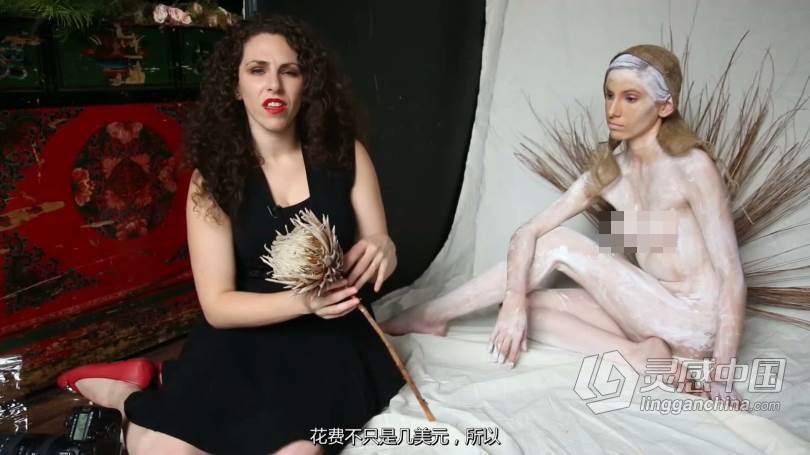 摄影师Lindsay Adler Fine Art Nude人体美术私房布光系列合集中文字幕视频教程  灵感中国网 www.lingganchina.com