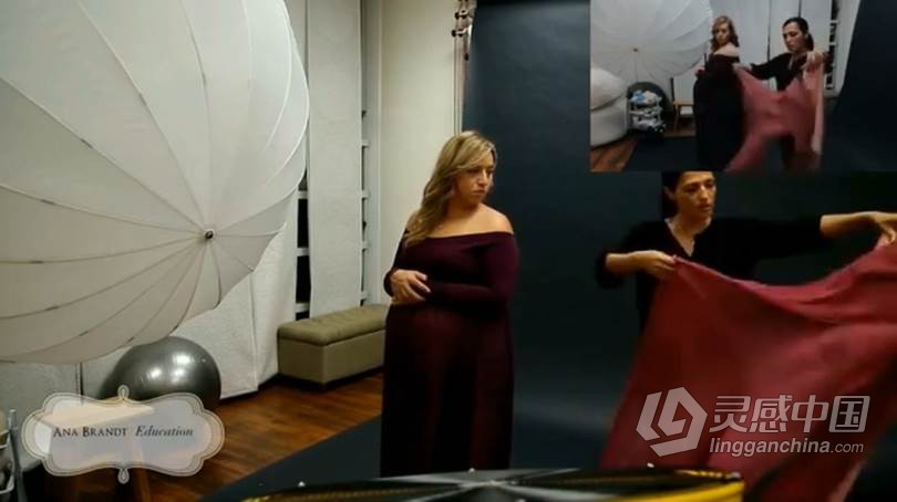 摄影师Lindsay Adler妊娠孕妇怀孕女人肖像艺术摄影指南视频教程  灵感中国网 www.lingganchina.com
