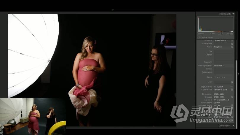 摄影师Lindsay Adler妊娠孕妇怀孕女人肖像艺术摄影指南视频教程  灵感中国网 www.lingganchina.com