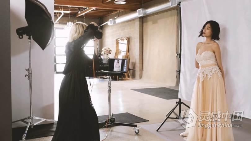 肖像大师班Lara Jade时尚人像摄影照明用光视频教程 Fashion Lighting  灵感中国网 www.lingganchina.com