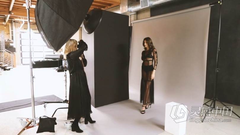肖像大师班Lara Jade时尚人像摄影照明用光视频教程 Fashion Lighting  灵感中国网 www.lingganchina.com