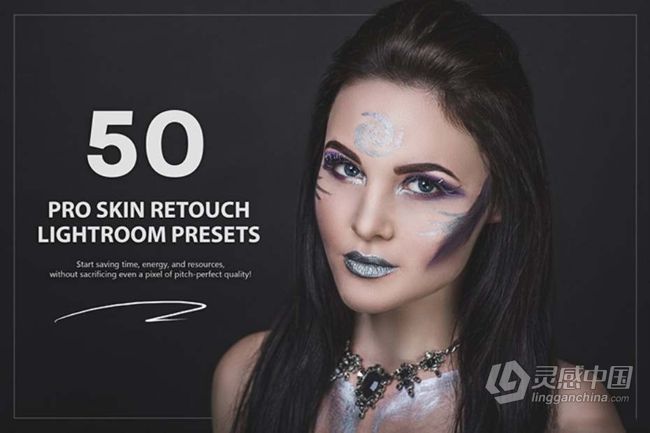 1600+多合一时尚人像调色润饰Lightroom预设件 1600+ All In One Retouch Bundle  灵感中国网 www.lingganchina.com