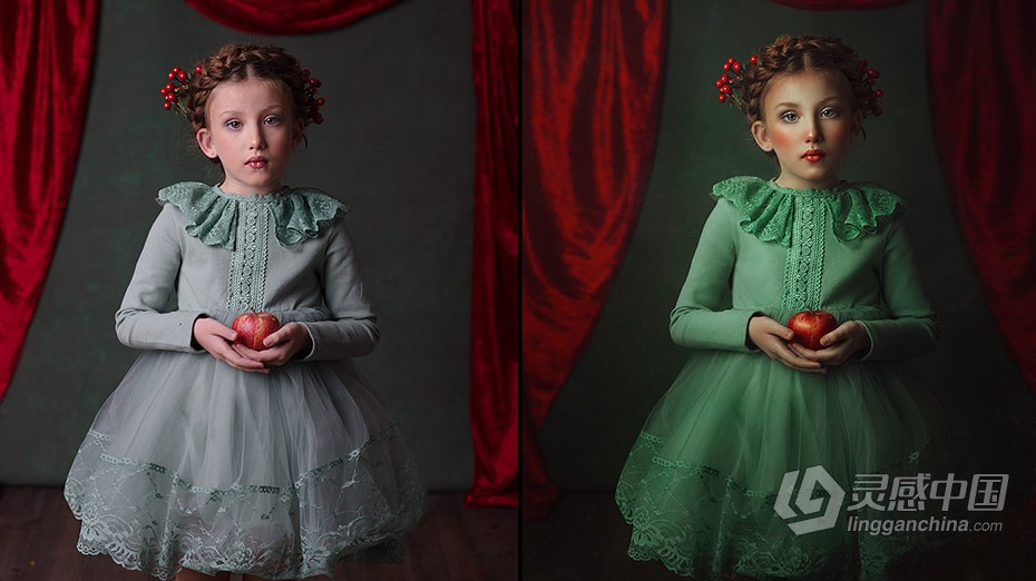 西班牙摄影师Rebeca Saray –油画风儿童人像美术修饰课程-附原片预设  灵感中国网 www.lingganchina.com