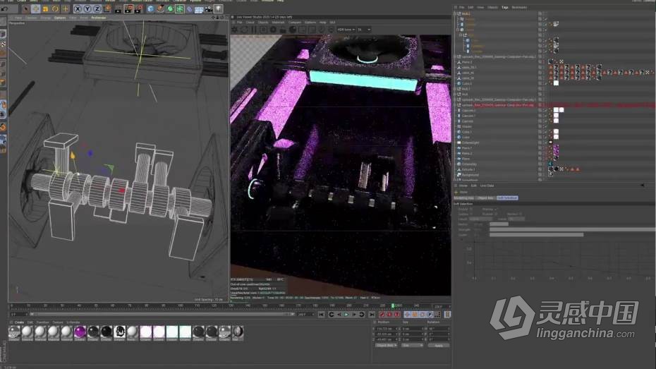 AE教程 AE与C4D手机与变脸影视特效实例制作教程  灵感中国网 www.lingganchina.com