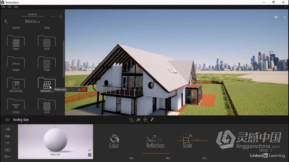 3dsmax教程 Twinmotion与3dsmax逼真建筑可视化工作流程教程  灵感中国网 www.lingganchina.com