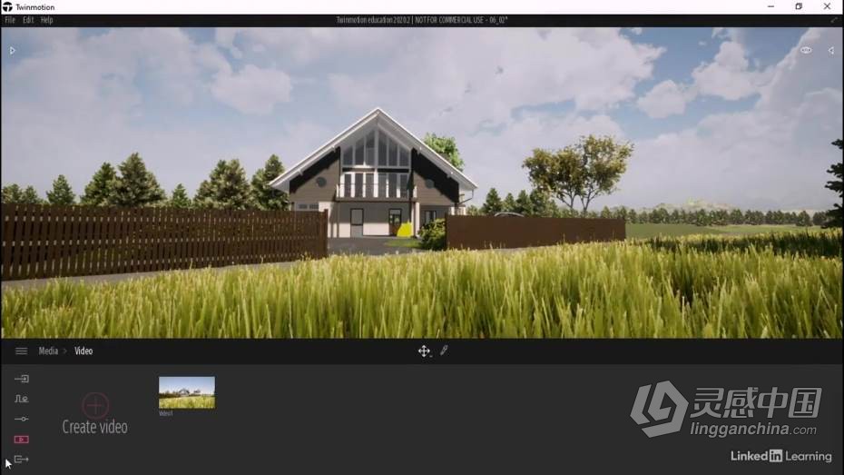 3dsmax教程 Twinmotion与3dsmax逼真建筑可视化工作流程教程  灵感中国网 www.lingganchina.com