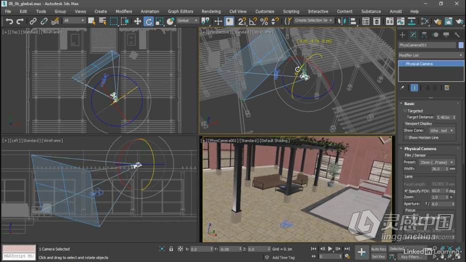 3dsmax教程 3dsmax 2022全面核心技术训练教程  灵感中国网 www.lingganchina.com