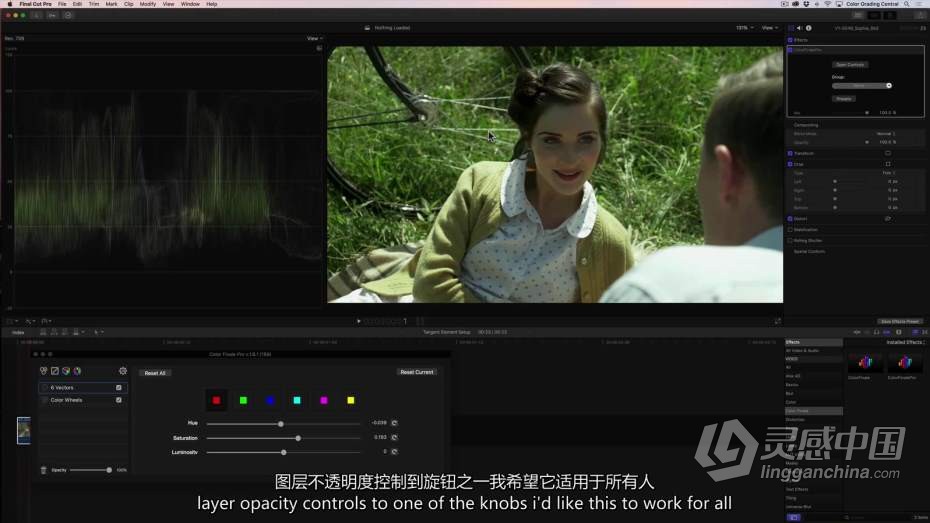 Color Grading Academy- 颜色分级学院Final Cut Pro X 颜色分级大师班教程  中文字幕  灵感中国社区 www.lingganchina.com