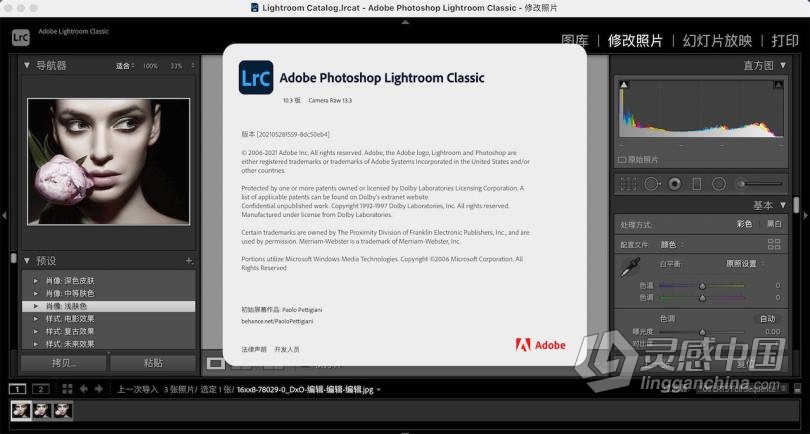 Adobe Lightroom Classic 10.3.0 for mac Lr 2021中英文一键注册版  灵感中国网 www.lingganchina.com