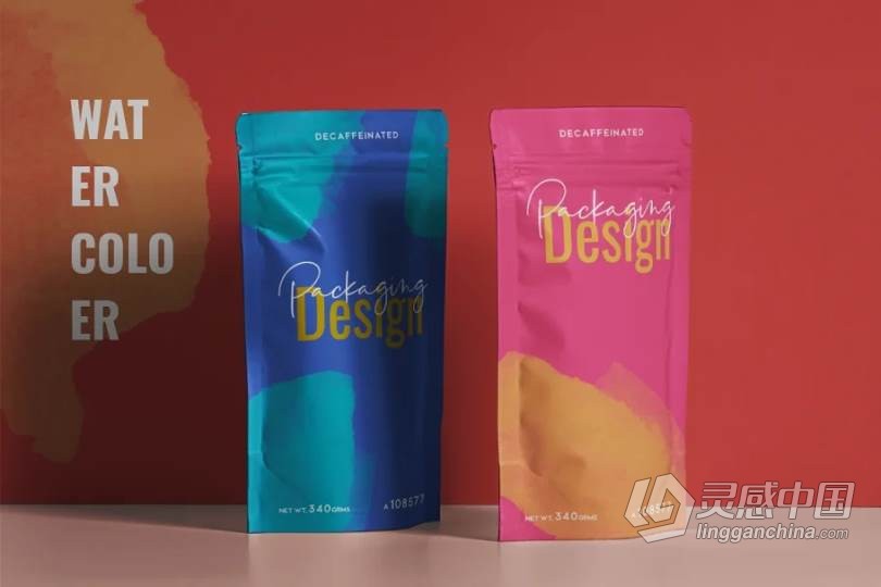 89个数字水彩画Photoshop笔刷打包用于产品广告海报T恤设计 89 Watercolour photoshop Brushes  灵感中国网 www.lingganchina.com