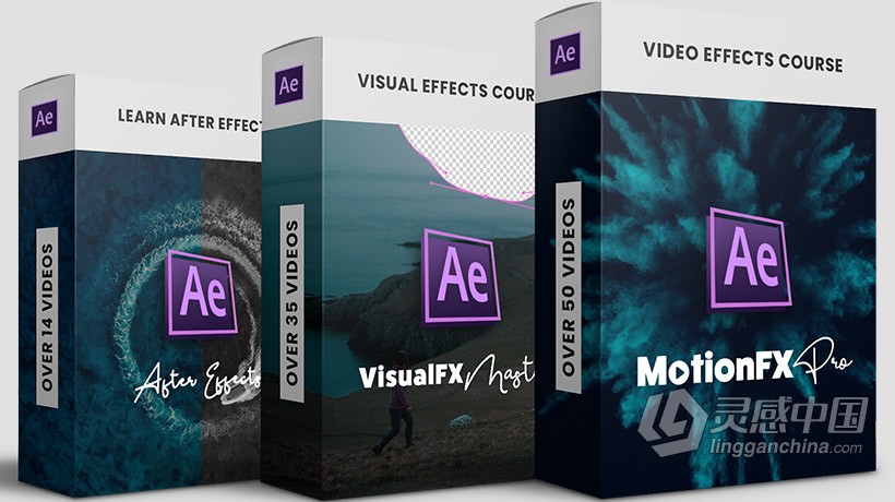 MotionFX Pro – After Effects 视频创意特效VFX合成教程-中英字幕  灵感中国网 www.lingganchina.com
