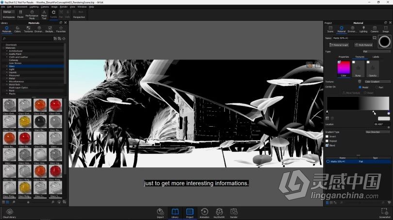 Zbrush教程 Zbrush概念艺术环境从3D构建到2D绘制视频教程  灵感中国社区 www.lingganchina.com