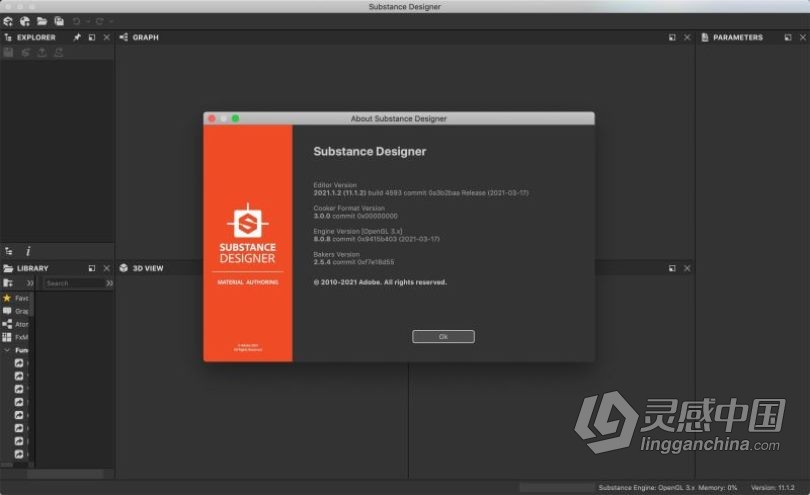 三维3D纹理材质制作软件 Substance Designer 2021 v11.1.2.4593 MAC破解版下载  灵感中国网 www.lingganchina.com