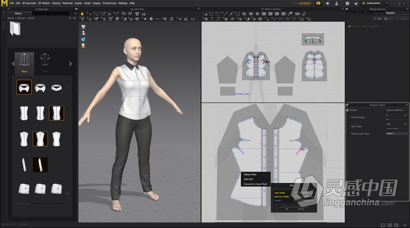 3D服装设计软件 Marvelous Designer 10 Personal 6.0.579 中文/英文MAC破解版下载  灵感中国网 www.lingganchina.com
