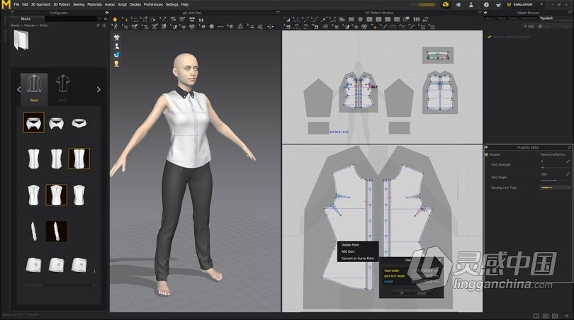 3D服装设计软件 Marvelous Designer 10 Personal 6.0.579 中文/英文MAC破解版下载  灵感中国社区 www.lingganchina.com