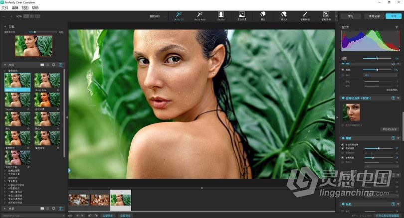 一键智能清晰磨皮插件Perfectly Clear Complete 3.10.0.1779中文汉化版+官方付费预设  灵感中国社区 www.lingganchina.com