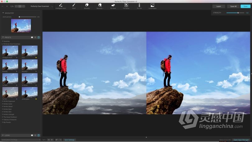 PS一键智能清晰磨皮插件Perfectly Clear Complete 3.10.0.1772 WinX64破解版  灵感中国网 www.lingganchina.com