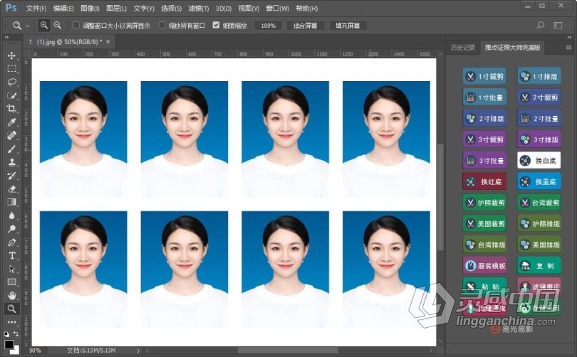 PS雅点证照大师完美版扩展面版插件 WIN/MAC下载 附5.5GB证件照服装发型五官素材下载 支持PS 2021  灵感中国网 www.lingganchina.com