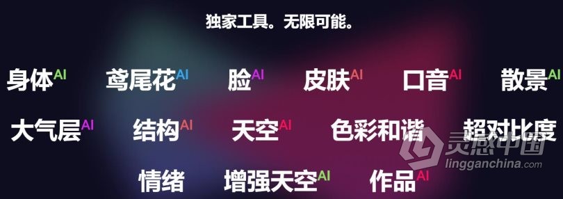 Luminar AI 1.4 for MAC汉化版|AI人工智能照片编辑修图PS插件Luminar AI for mac v1.4.0(9628)中文版  灵感中国网 www.lingganchina.com