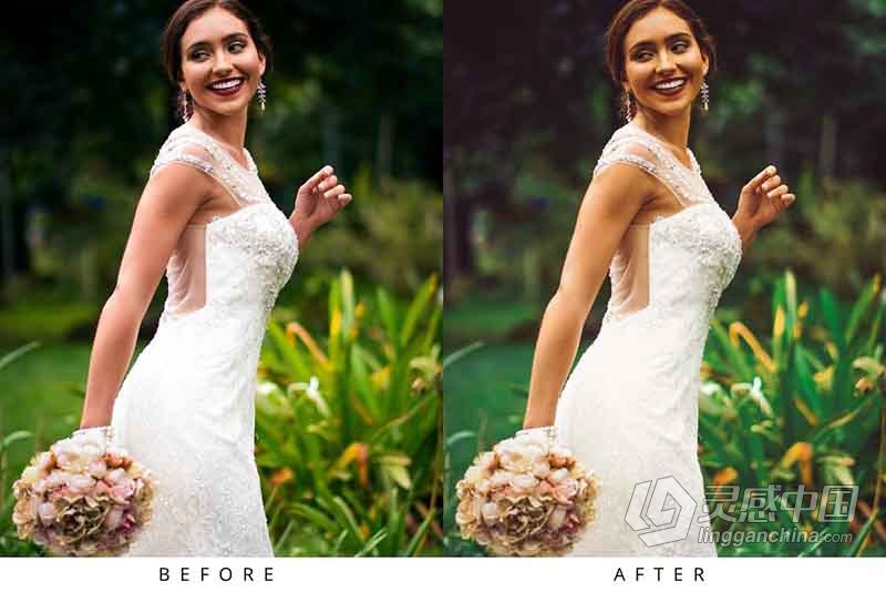 电影胶片婚礼人像Lightroom预设 Wedding Lightroom Presets  灵感中国网 www.lingganchina.com