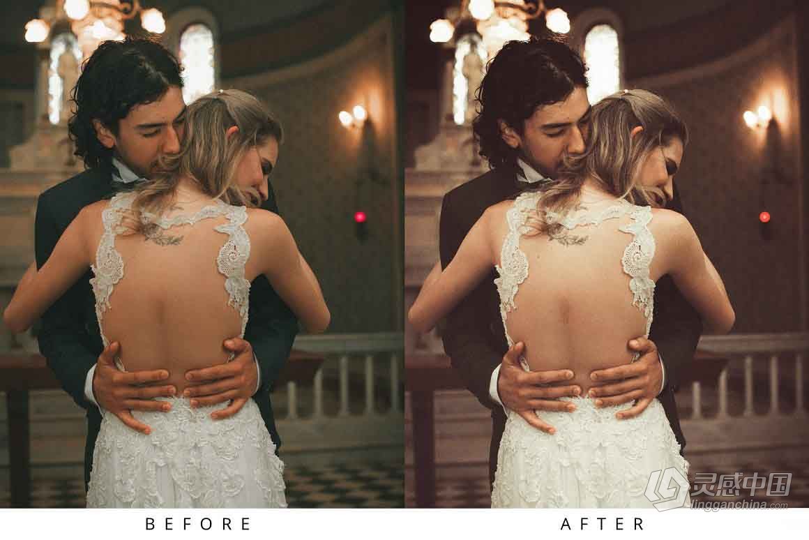 电影胶片婚礼人像Lightroom预设 Wedding Lightroom Presets  灵感中国网 www.lingganchina.com