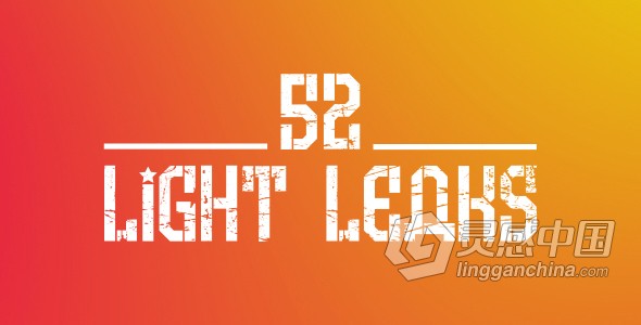 视频素材 52 Light Leaks散景烧伤泄漏光叠加效果视频素材下载  灵感中国网 www.lingganchina.com