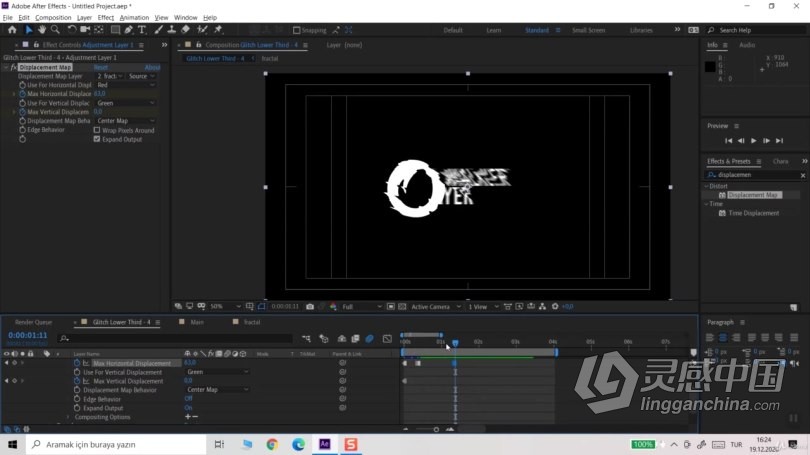 AE教程 AE创建小故障下三分之一标题动画视频教程 Glitch Text Animations in After Effects  灵感中国网 www.lingganchina.com