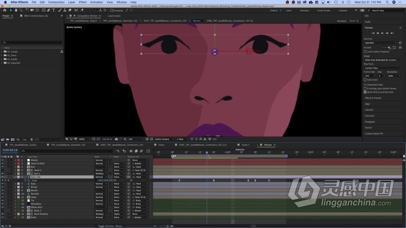 AE教程 《纽约客》系列获奖卡通动画从概念设计到完整制作视频教程  灵感中国网 www.lingganchina.com