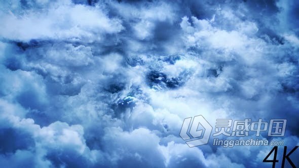 视频素材 深色云层动画背景4K视频素材下载  灵感中国网 www.lingganchina.com