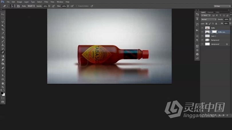 PS教程 PS静物自然阴影反射效果高级技术后期制作视频教程  灵感中国网 www.lingganchina.com