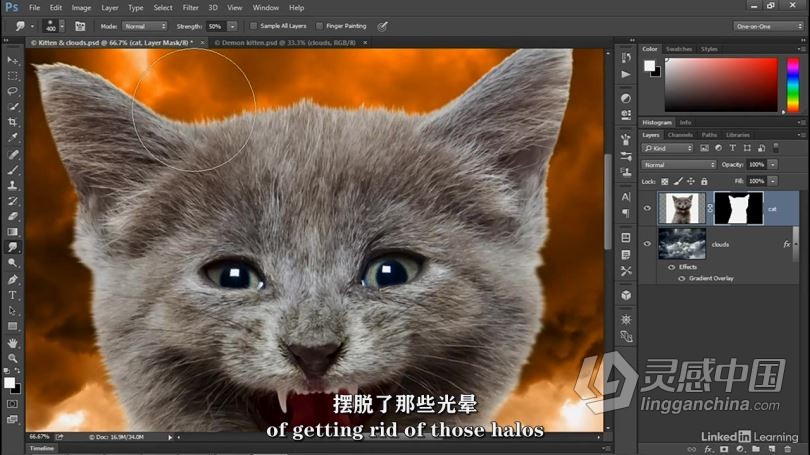 PS教程 Photoshop 2021一对一高级技能训练视频教程 中文字幕  灵感中国网 www.lingganchina.com