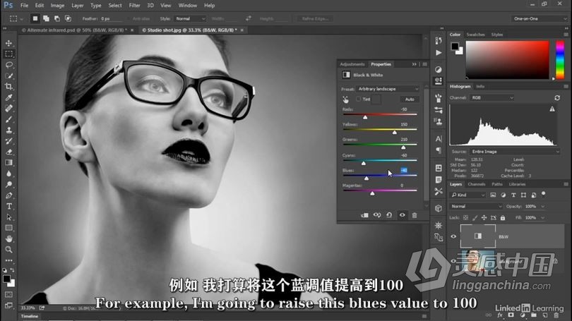 PS教程 Photoshop 2021一对一高级技能训练视频教程 中文字幕  灵感中国网 www.lingganchina.com