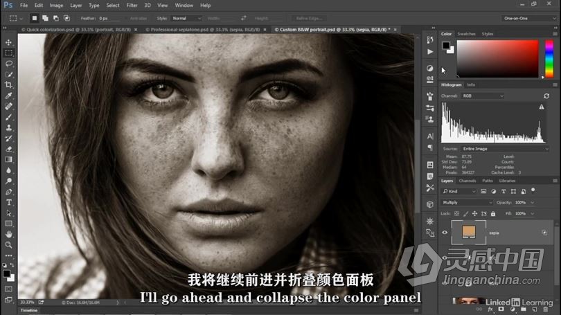 PS教程 Photoshop 2021一对一高级技能训练视频教程 中文字幕  灵感中国网 www.lingganchina.com
