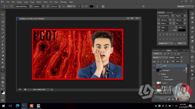 PS大师级创建YouTube缩略图工作流程视频教程 中文字幕  灵感中国网 www.lingganchina.com
