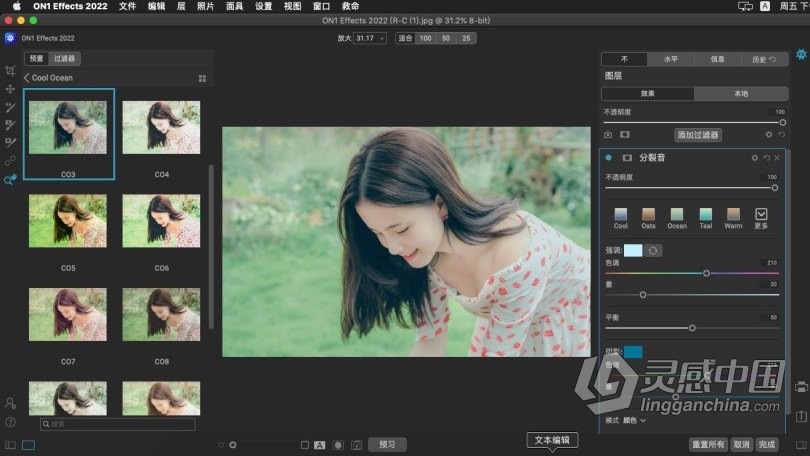 最佳照片效果滤镜软件 ON1 Effects 2022 v16.1.0.11675 for mac 中文激活版下载  灵感中国网 www.lingganchina.com
