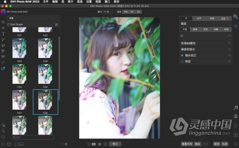 ON1 Photo RAW 2022 MAC中文版 终极照片编辑器 ON1 Photo RAW 2022 v16.0.1.11212 MAC中文版下载 支持原生  灵感中国网 www.lingganchina.com