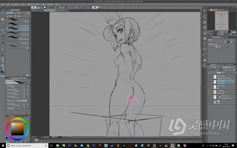 绘画教程 Clip Studio Paint动漫萝莉角色数字绘画实例训练视频教程